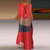 Novo Vestido Popular Feminino Retrô Estampado com Decote em V e Bolso Vestido de Verão do Aliexpress