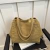 Bolsa de grande capacidade feminina, nova moda primavera e verão 2025, bolsa de ombro casual, bolsa tote para combinar, bolsa de classe
