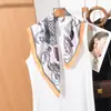 Bufanda Ligera de Seda para Verano, Bufanda de Cuello Transpirable y Versátil, Bufanda Decorativa para Combinar con Camisas y Trajes