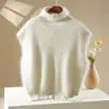 Chaleco de Punto de Lana Cachemira Nuevo Otoño/Invierno 2026 para Mujer, Chaleco Superior de Color Sólido Cepillado con Lentejuelas