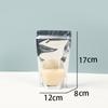 Saco de Folha de Alumínio Transparente Auto-Suportável com Zíper Selado Sacos de Embalagem de Alimentos Personalizados Lanche Doce Biscoito Plástico Sacola Yin Yang
