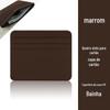 Porta-Cartões Ins Porta-Cartões Feminino de Alto Nível Grande Capacidade Multi-Slot para Cartões Fino Pequeno e Requintado Porta-Cartões de Couro Sintético PU
