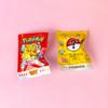 Baokemeng Bikachu pokemon Saquinho Surpresa Caixa Surpresa 3D Tridimensional Removível Montável Desenho Animado Borracha