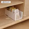 Caixa Organizadora de Armário com Gaveta de Canto Extensível, Organizador de Lanches de Mesa Embutido, Cesta de Armazenamento Retangular Empilhável Visível para Cozinha