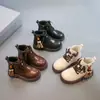 Botas Individuales para Niñas 2025 Estilo Otoño Botas Cortas de Princesa para Niñas Botas de Cuero para Niños Medianos y Grandes a la Moda