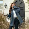 Chaqueta de mezclilla retro estilo coreano para mujer, nuevo modelo otoño e invierno 2025, top holgado chic y casual de manga larga para personas petite