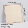 Lascas de Madeira Cortadas a Laser com Furos, Placa de Madeira, Tiras de Tecido, Cesta, Base de Madeira, Base de Madeira Crochê à Mão, Placa de Tecelagem DIY