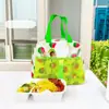Bolsa Térmica de Feltro Estampada, Material de Feltro, Bolsa Caixa de Almoço com Enchimento de Algodão, Bolsa Bento de Algodão, Bolsa Portátil para Piquenique, Fabricante Personalizado