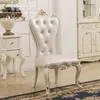 Mesa y Sillas de Madera Maciza Estilo Europeo para 8 Personas Mesa de Conferencias Rectangular Extensible 2m Mesa de Juego de Mesa Werewolf