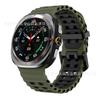 Correa deportiva de silicona bicolor para Samsung Watch Ultra 7 Ultra de 47 mm.