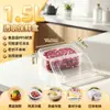 Contenedores de almacenamiento de alimentos de grado comercial, rectangulares, engrosados, herméticos, para almacenamiento en refrigerador, plástico transparente, aptos para congelación y almacenamiento de muestras