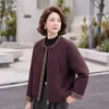 Estilo Nuevo de Primavera y Otoño Ropa para Mujeres de Mediana Edad y Mayores Chaqueta de Terciopelo para Mujer Holgada Tallas Grandes Adelgazante Estilo Mamá Otoño e Invierno Top Casual
