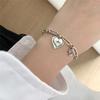 Moda Coreana Retro Industria Pesada Pulsera de Amor para Mujer Todo Fósforo Personalidad Pulsera Simple Apilada Accesorios Transfronterizos Venta al por Mayor