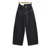 Pantalones Vintage de Estilo Americano con Dobladillo Curvo para Mujer, Primavera y Otoño 2026 Nuevos de Cintura Alta Holgados Adelgazantes Versátiles de Pierna Ancha Casual Ropa de Trabajo