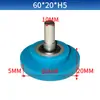Máquina envolvedora rodillo de goma rodillo plano punta de rodillo con eje incluyendo rodamiento de bolas rodillo de presión de nylon máquina laminadora material de presión rueda de avance rodillo plano de chapa