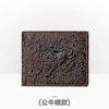 Billetera para Hombre Personalizada Vintage Hecha a Mano en Relieve de Cuero Genuino Larga de Cocodrilo Capa Superior Piel de Vaca Multitarjeta Monedero Estuche