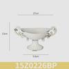 Jarrón de Cáliz Clásico, Maceta, Recipiente de Arreglo Floral de Hierro Europeo Retro, Adornos de Candelabro Dorados