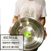 Bacia Redonda de Aço Inoxidável para Cozinha Doméstica, Bacia Espessada Extra Grande para Lavar o Rosto, Bacia de Banho, Bacia para Misturar Massa, Bacia de Lavanderia, Bacia Grande