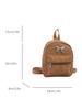 Mochila con lazo para mujer, estilo nicho, informal, de moda, estilo coreano, para niña, mochila escolar ligera y pequeña para viaje.