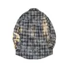 Otoño e Invierno 2024 Nueva Camisa a Cuadros Moda Masculina Marca de Moda Tendencia Top Casual Chaqueta Cárdigan Hombres Una Pieza Cabello