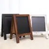 Pizarra Negra Pequeña Personalizada de Doble Cara Tablero de Mensajes de Madera para el Hogar Tablero de Anuncios para Tienda Pizarra de Dibujo para Niños Tablero de Pintura y Escritura para Bebé