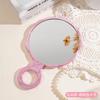 Espejo de Maquillaje Pequeño Corazón Rosa para Niña Espejo de Maquillaje Portátil de Mano Mini Espejo Pequeño Portátil para Estudiante