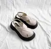 Sandalias Semi-Chancla Baotou para Mujer Primavera y Verano 2026 Nuevo Estilo Coreano Punta Redonda Suela Gruesa Cómodas para Exteriores Sandalias de Suela Blanda