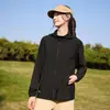 Chaqueta Nueva de Protección Solar para Exteriores para Hombre 2026, Chaqueta Solar Transpirable de Seda de Hielo con Protección UV y Capucha Desmontable, Abrigo de Protección Solar para Mujer