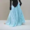 Falda Plisada Texturizada para Mujer Nueva Colección Primavera Verano 2026 Falda Larga con Dobladillo Ancho Falda Simple de Textura de Algodón y Lino