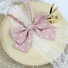 JK Cor Pura Poá Coelho Laço Feminino Estilo Preppy Acessórios de Uniforme Laço Chanfrado Longo Traje de Marinheiro Estilo Japonês Raiz de Pena