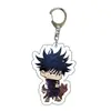 Mercancía de Anime Jujutsu Kaisen Llavero Acrílico Colgante Transparente Llavero de Doble Cara Llavero de Dibujos Animados
