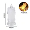 Vela de Natal Eletrônica Mini LED Artificial Transparente Luz de Vela Digital Vela de Cristal Luz de Ambiente Luz Noturna