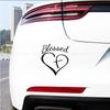 Comercio exterior transfronterizo cartas de amor bendecidas pegatinas personalizadas para coche pegatinas de fe esperanza amor pegatinas para ventana de coche pegatinas para parachoques