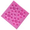 Amazon Molde de Silicona para Fondant de Copo de Nieve Navideño de 4 Piezas DIY Hecho a Mano Decoración de Pastel de Chocolate Molde para Hornear