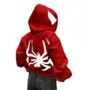 Sudadera con Capucha y Cremallera Personalizada Europea y Americana para Halloween 2025 para Hombres y Mujeres Camisa de Pareja Y2K Sudaderas con Cremallera de Spider-Man
