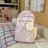 Mochilas Transfronteiriças de Novo Estilo para Alunas do Ensino Fundamental II e Ensino Médio, Mochilas para Anos 3-6, Grande Capacidade, Mochilas Simples e Leves