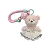 Falda de Tutú Linda Llavero de Oso Personalizado, Llavero Adorable de Muñeca de Peluche para Coche, Colgante de Bolso de Muñeca Vestida