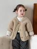 Ropa de Invierno Acolchada de Algodón para Niñas, Nuevo Elegante Abrigo de Algodón Reversible para Niños con Lana de Cordero 2025, Ropa para Bebés