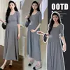 En stock Estilo Ballet Vestido para Mujeres Embarazadas Verano Ropa Popular Nuevo Vestido para Mujeres Embarazadas