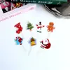 Direitos Autorais Estilo Ins Transfronteiriço Impressão Colorida Feliz Natal Plug-in para Bolo Decoração de Bolo de Natal em Acrílico Suprimentos para Festa