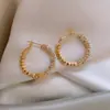 Brincos de Prata Quebrada Transfronteiriços para Mulheres, Argolas Lisas Tendência e Populares, Brincos de Design de Nicho de Alta Qualidade, Brincos e Acessórios Atacado