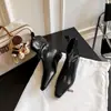 Botines de cuero para mujer de 5 cm de altura, Botas Martin adelgazantes estilo francés, Botas de vaquero occidentales de punta fina, Botines Chelsea con corte en V