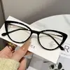 Nova Armação de Óculos Gatinho Xiaohongshu, Óculos Lisos, Armação de Óculos Anti-Luz Azul, Armação de Óculos Feminina Tendência de Alta Qualidade