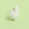 Colgante de Perrito Estéreo Lindo con Terciopelo de Resina para Funda de Teléfono Móvil, Bolso, Llavero DIY, Accesorios de Colgante Decorativo para Joyería