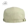 Boné de Baseball de Algodão Fino e Respirável Masculino para Primavera e Verão, Boina Branca Lisa Retro Britânica para Mulheres, Moderno