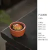 Mascota de té de arcilla púrpura: tigre acostado, exquisito y lindo, cerdito de baño creativo, hecho a mano, adecuado para colección de té, decoración de mesa de té, adorno de sala de té