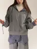 Conjunto de Sudadera a Cuadros Patchwork de Dos Piezas Falsas Estilo Retro Universitario Americano con Pantalones de Chándal con Cortina de Trasero