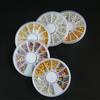 Fabricante Lote Suministro Tienda en Línea Venta Caliente Joyería para Uñas Disco Paquete Color Simulación Oro Mineral Mancha Venta al por Mayor Hecho a Mano