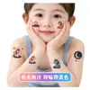 Pegatinas de Tatuaje de Brillo para Niños Unicornio Lindo Pony Dibujo Animado Colorido Niña Impermeable Duradero Brillo Brazo