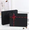 En stock Cielo y Tierra Cubierta Negra Rectangular Caja de Regalo Lazo Caja de Regalo Caja de Regalo Acompañante Caja de Regalo Caja Vacía